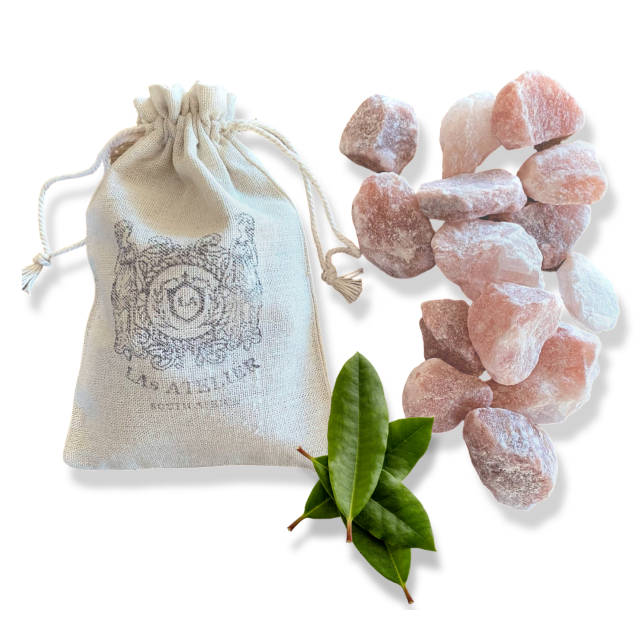 Pink Himalayan salt rocks