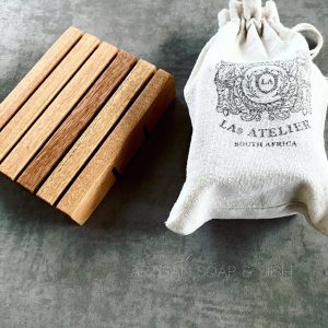 Wooden soap dish