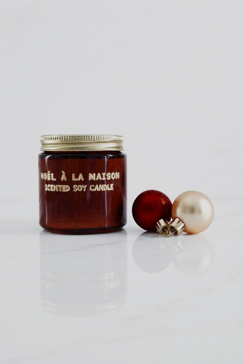 NOËL À LA MAISON / POIRE DORÉE MINI CANDLES